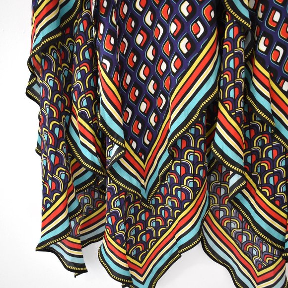 Alice + Olivia | Maura Tiered Handkerchief Skirt - Picture 9 of 16